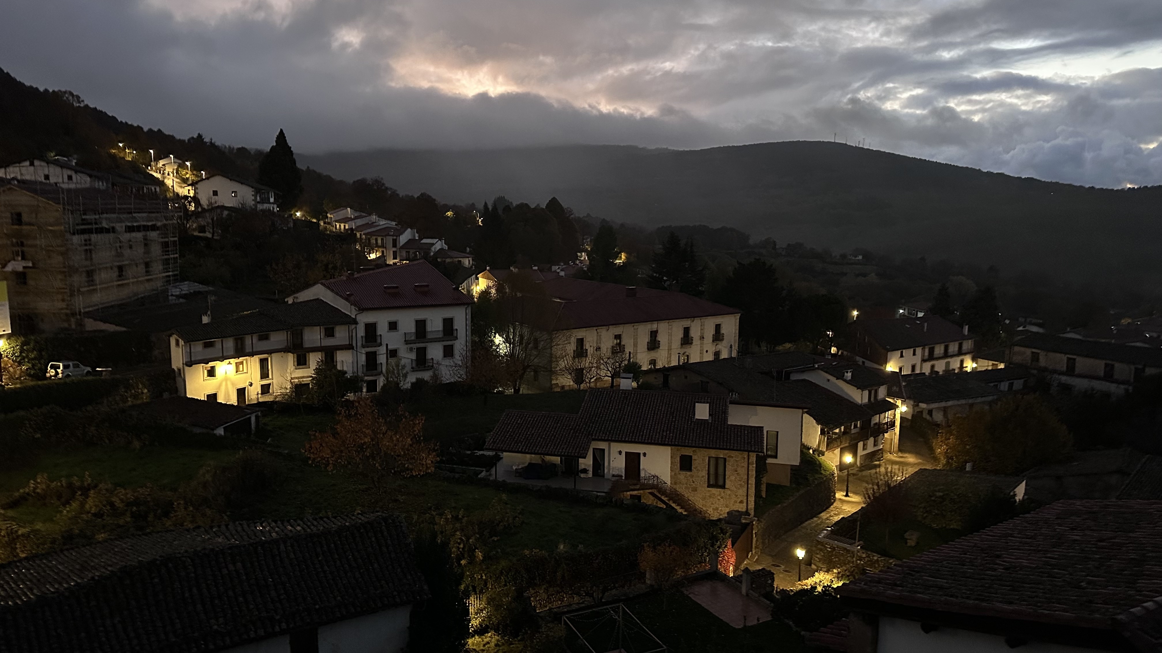 Evening terrace in Candelario